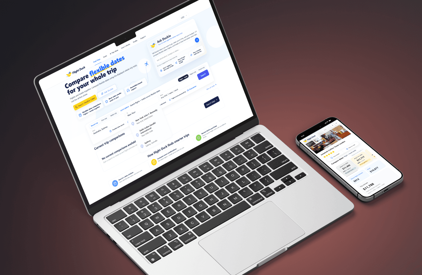 Flight and hotel booking platform, built from scratch