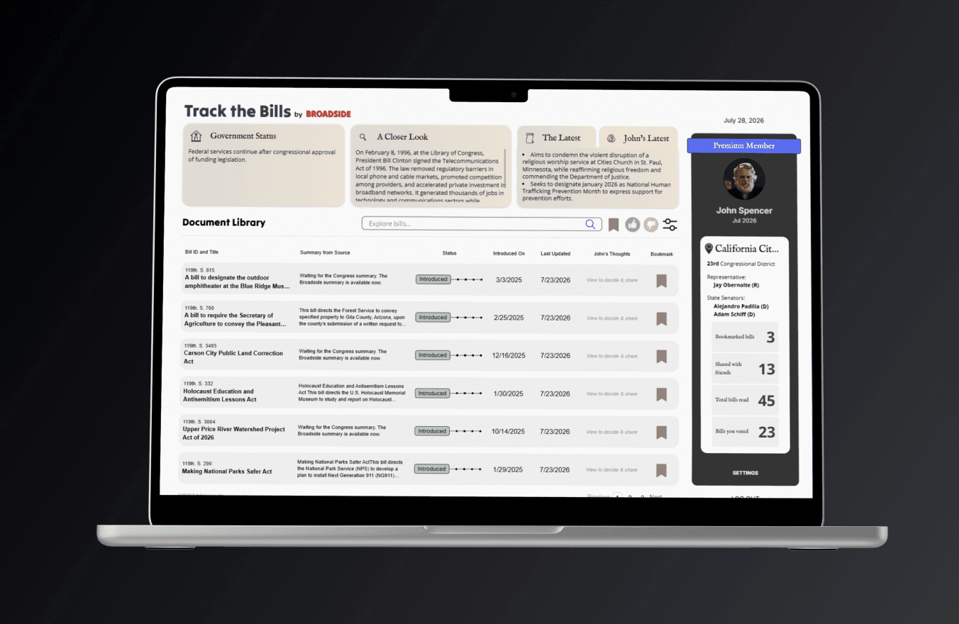 AI legislative tracking for citizens and organisations